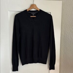 Men's Black Silk Cashmere Sweater